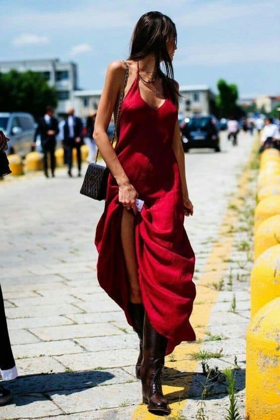 Cómo combinar un vestido rojo? 17 Looks