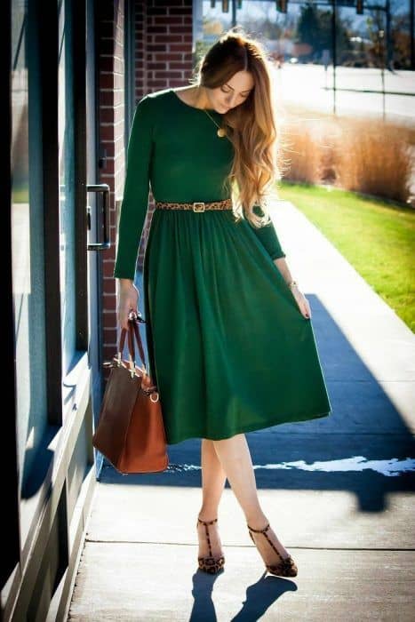 prioridad Recepción disculpa Cómo Combinar un Vestido Verde? — [ 21 Looks ]