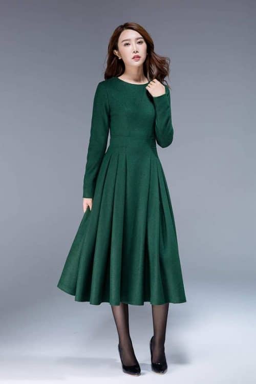 ¿Cómo Combinar un Vestido Verde? — [ 21 Looks ]