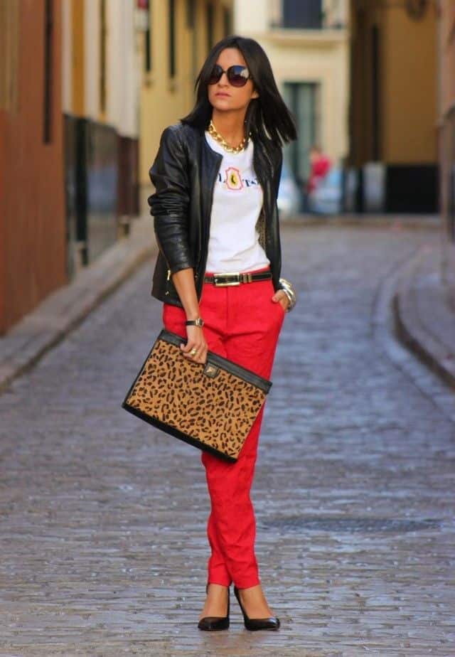 Cómo Combinar un Pantalón Rojo? — [ 19 Looks ]