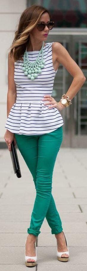 12-Look-con-blusas-de-rayas