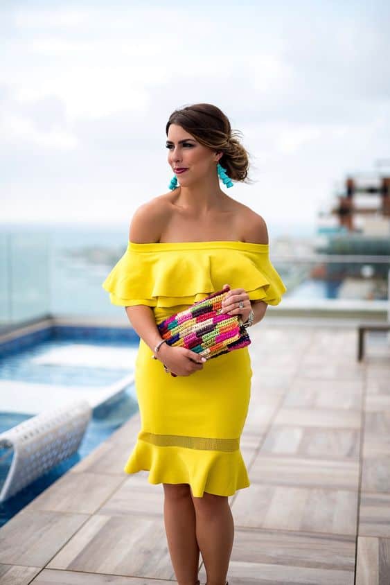 bancarrota Adular Tener cuidado Cómo Combinar un Vestido Amarillo? — [ 20 Looks ]