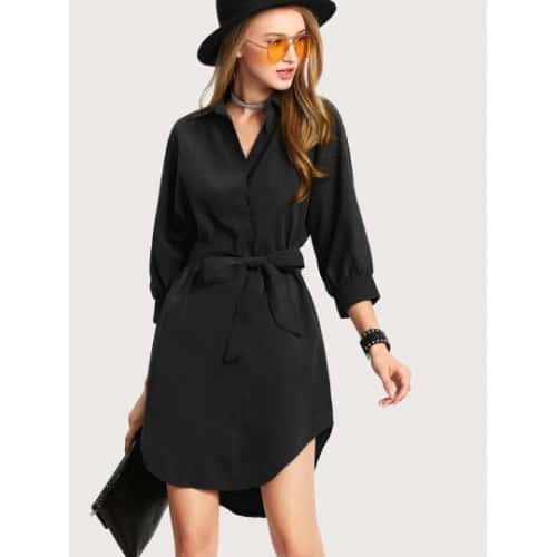 Camisa negra para un look oversize