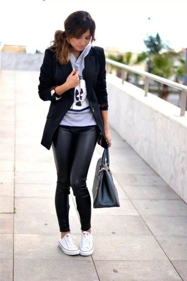 Pantalón negro para un look sport chic